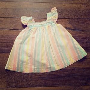 💕✨ Baby Girl Osh Kosh Striped Apron Dress ✨💕